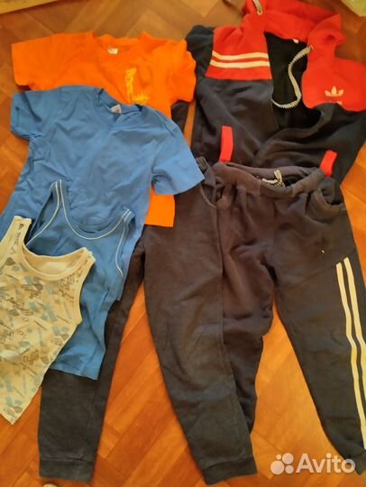 Вещи пакетом на мальчика от 110 см