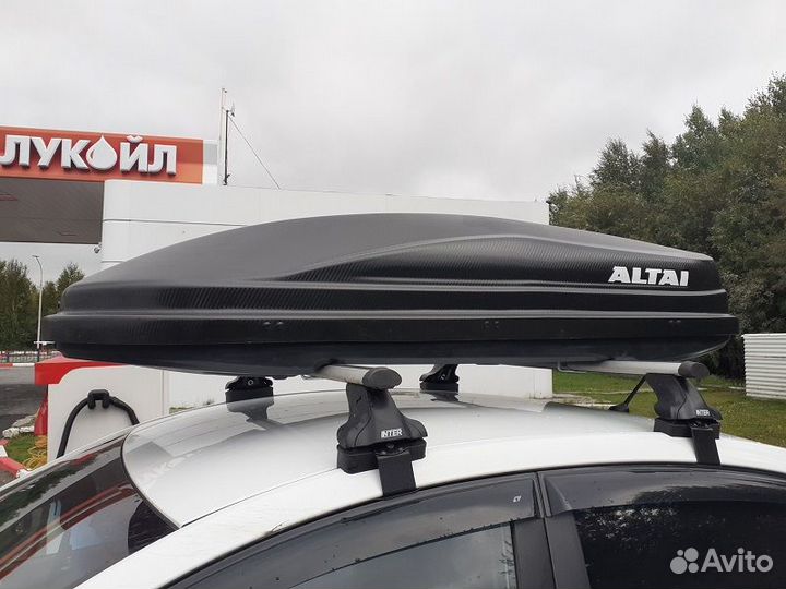 Багажник на крышу, бокс Carl Steelman 197см. Черны