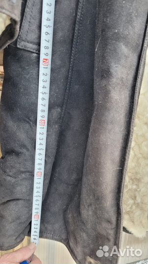 Дублёнка мужская, натур. черная 50-52