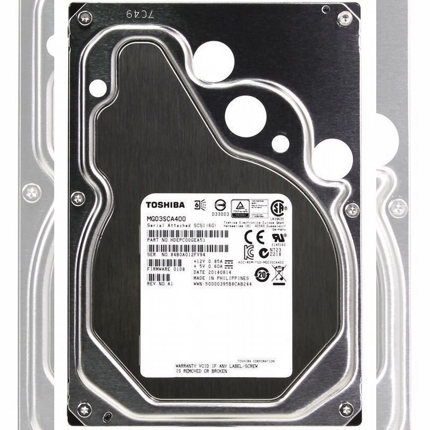 [MG03SCA400] Жесткий Диск Toshiba 4tb Sas 3,5 Mg03sca400