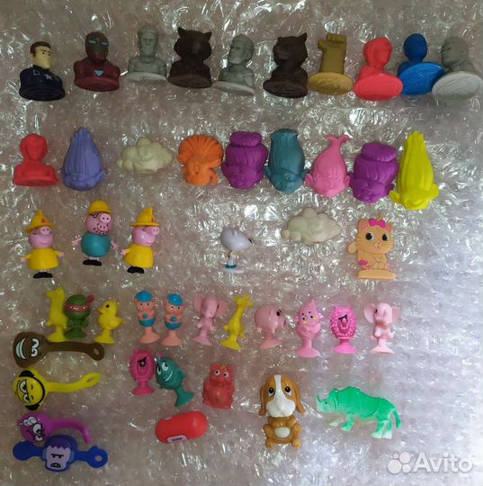 Прилипалы фигурки герои марвел скрепыши тролли