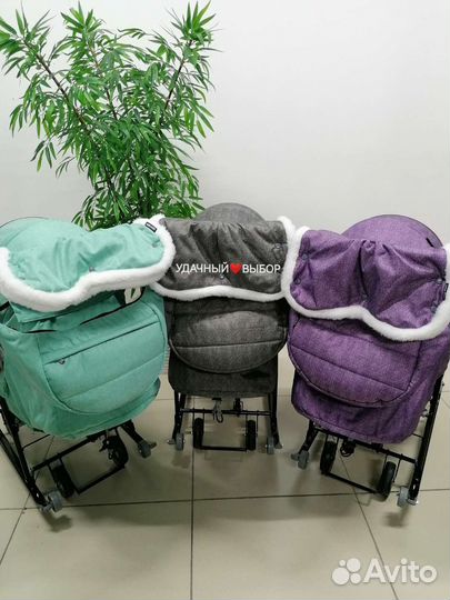 Новые санки-коляска Ника Наши Детки 6 (в наличии)
