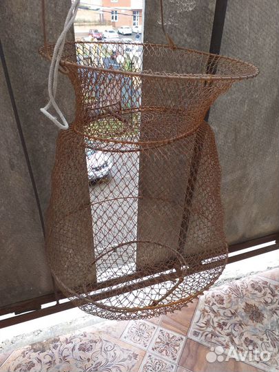 Сетка-корзина для рыбы. СССР