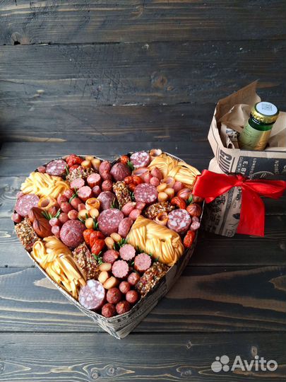 Съедобный букет сердце