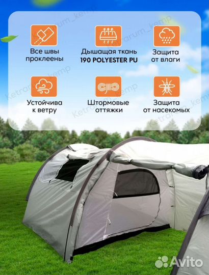Палатка для кемпинга lanyu 1909