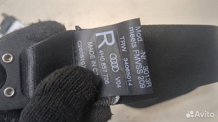 Ремень безопасности Audi A8 (D4), 2011