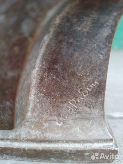 Бюст ленина 1958 год бронза