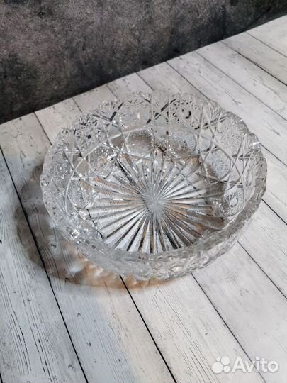 Посуда винтажная праздничная хрусталь СССР. Торг