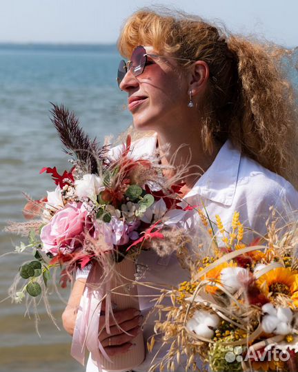 Букет цветов из сухоцветов