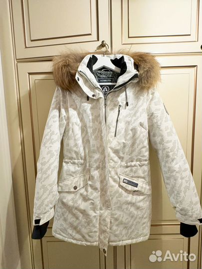 Парка зимняя azimuth с натуральным мехом, 44-46