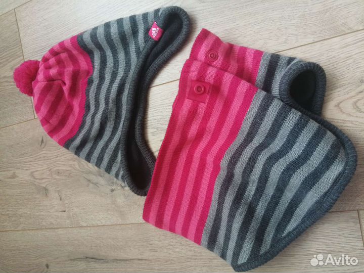 Комплект шапка и снуд