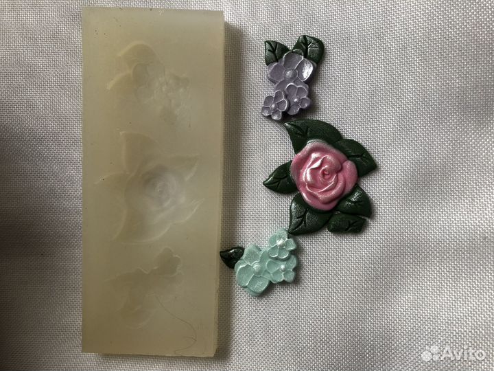 Молд силиконовый Цветы