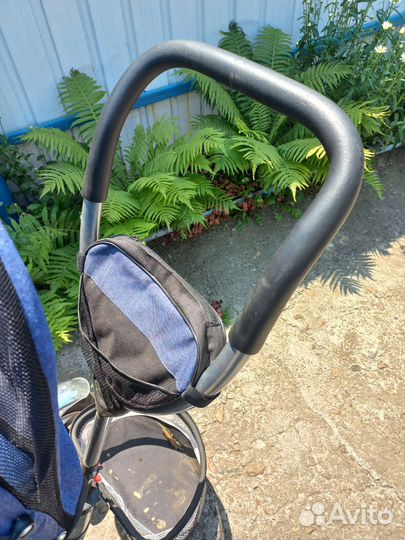 Велосипед коляска с ручкой