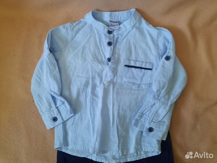 Рубашка и брюки для мальчика 92