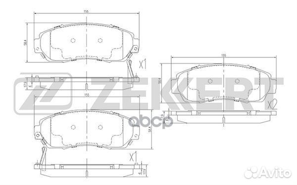 Колодки торм. диск. передн. Honda CR-V III IV