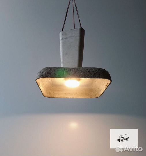 Люстра из бетона