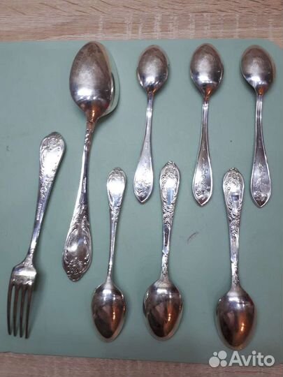 Ложка вилки мельхиор мнц