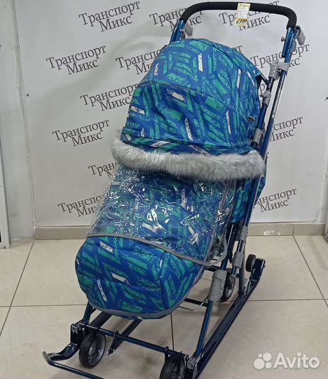 Санки коляска Ника 7-8 sк+ доставка новые