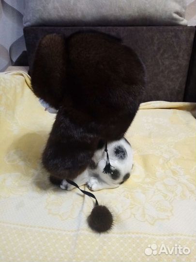 Шапка норковая женская