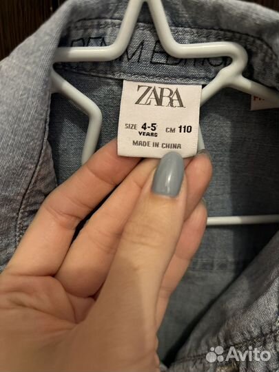Детская джинсовая рубашка Zara