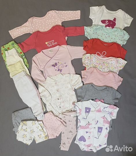 Вещи пакетом на девочку 56 62 листай фото