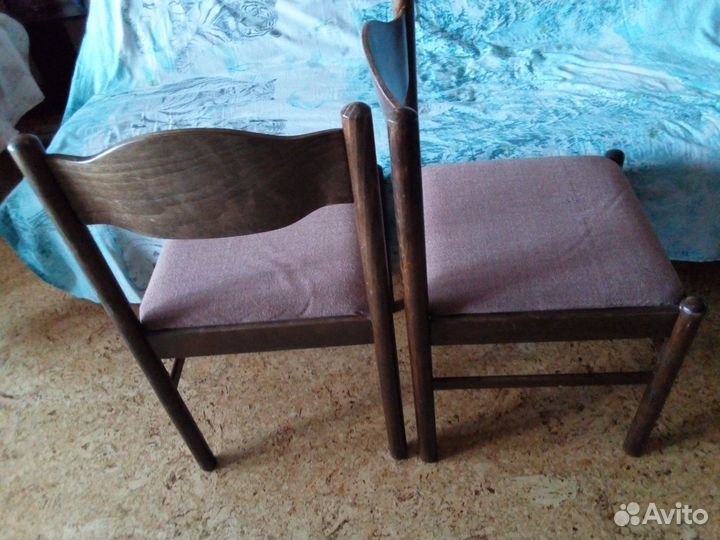 Деревянные стулья с мягким сиденьем, СССР