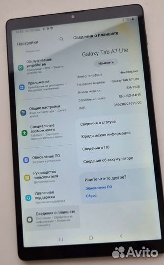 Планшет samsung galaxy tab a7 lite