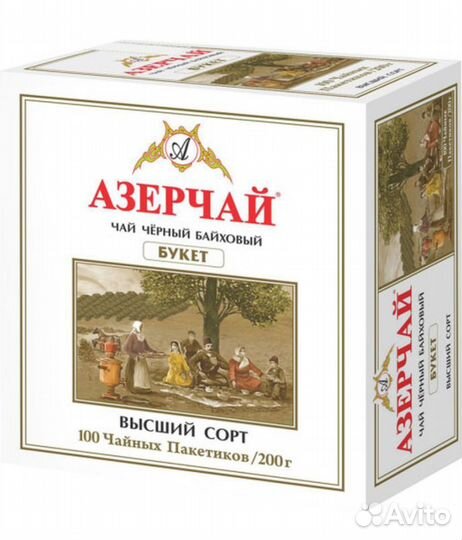 Чай Азерчай Букет 100 пакетиков