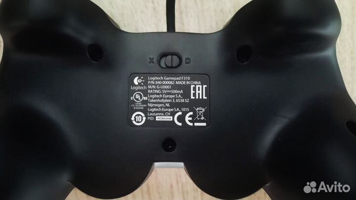 Геймпад проводной Logitech G Gamepad F310