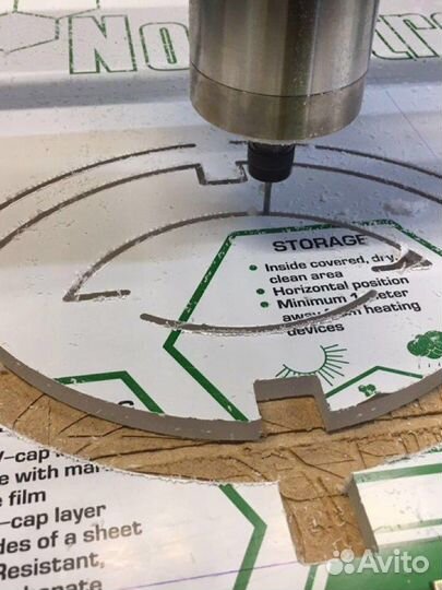 Фрезерная резка оргстекла на станке с чпу