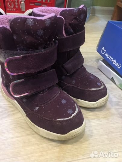Зимние ботинки для девочки 35 размер