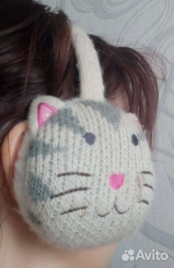 Ободок на ушки, мягкий и теплый