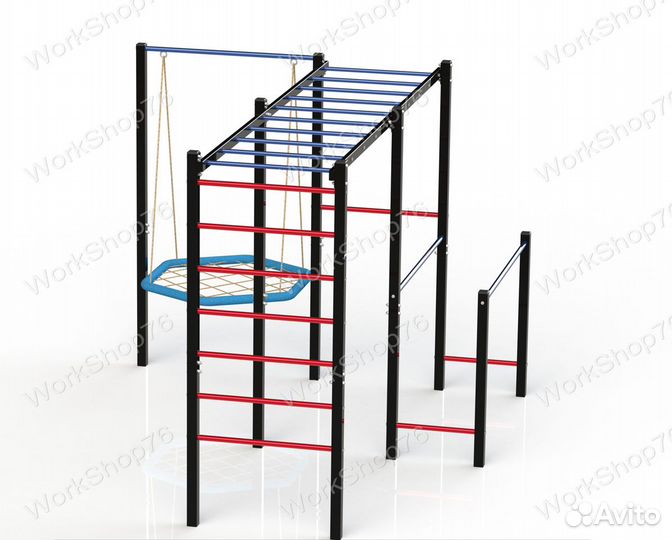 Уличный спортивный комплекс турник брусья