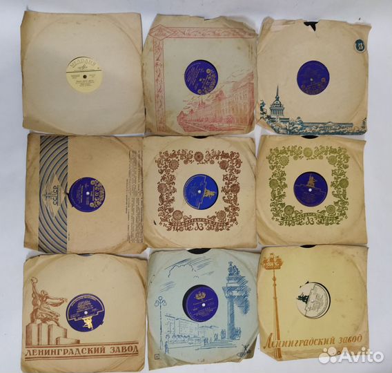 Виниловые пластинки для патефона СССР