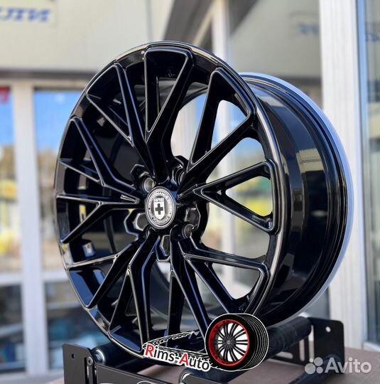 Диски hre r17 4 100,4x114.3 черный глянец