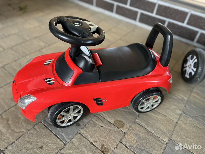 Кубики мягкие 9 штук, машинка толокар