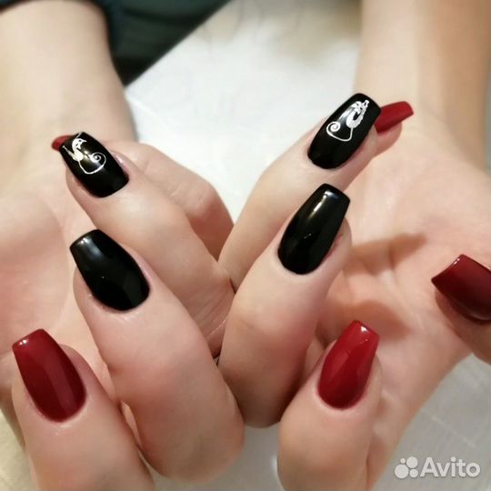 Наращивание ногтей, шеллак