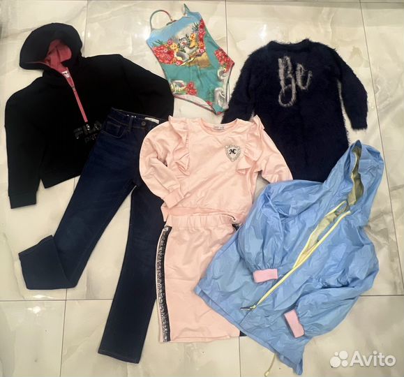 Детские вещи пакетом на девочку 134 140