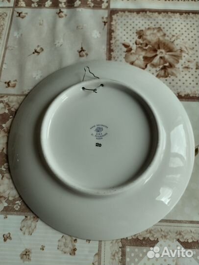 Тарелка красный петух лфз