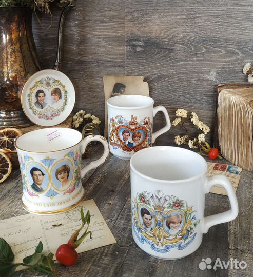 Фарфор с членами королевской семьи Чарльз и Диана