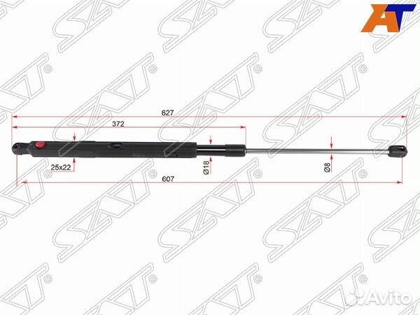 Амортизатор капота mercedes GLK-class X204 08, mer