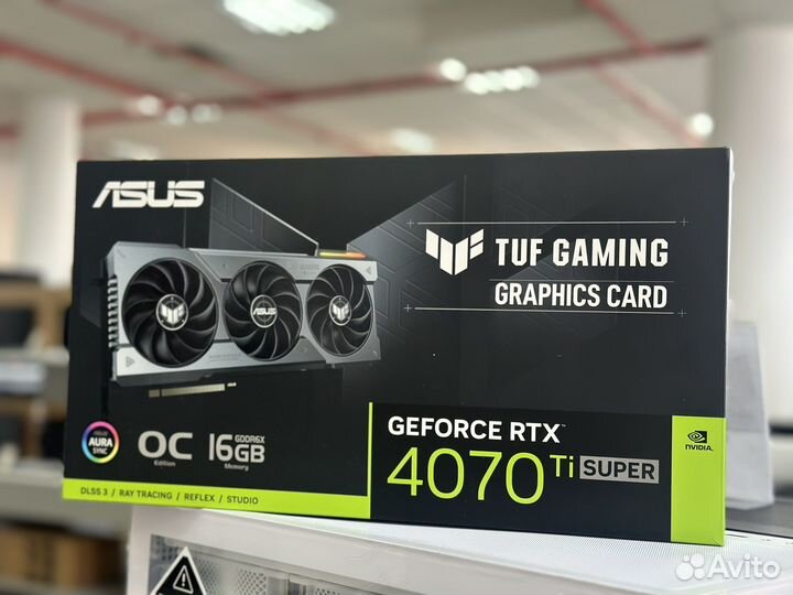 Видеокарта Новая Rtx 4070 ti super 16Gb TUF Asus