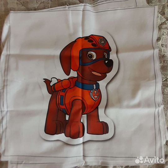 Щенячий патруль, панели для подушек