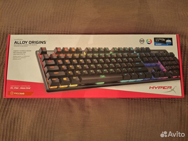 Игровая клавиатура Hyperx Alloy Origins (Blue sw.)