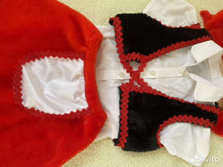 Костюм новогодний карнавальный красная шапочка