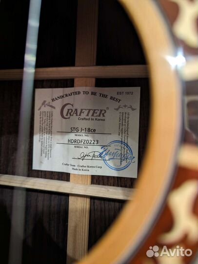 Акустическая гитара Crafter STG J-18ce