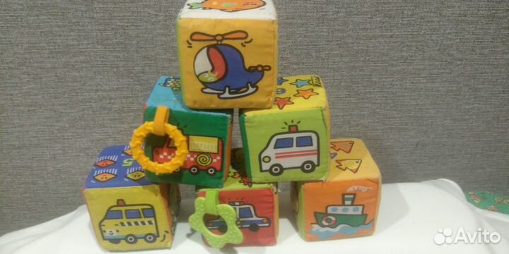 Кубики-мякиши в комплекте 6 шт