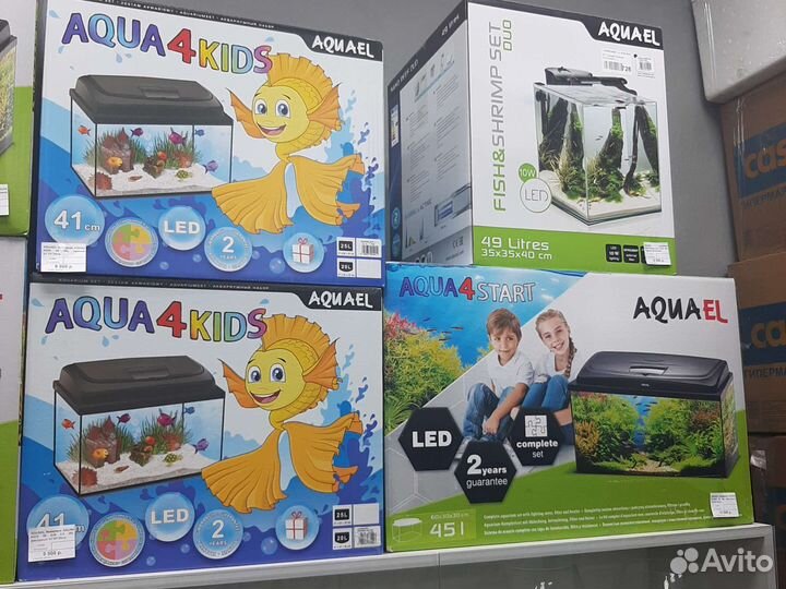 Аквариум Aquael прямоугольный 105л, свет LED 16 Вт