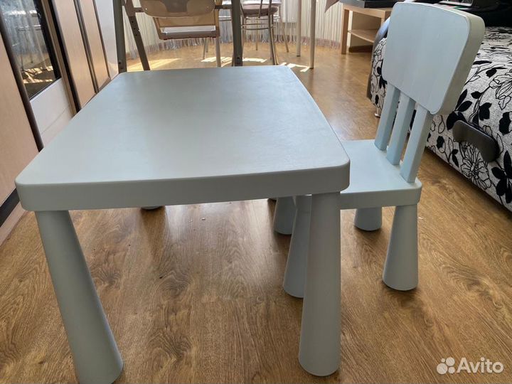 Детский стол и стул IKEA