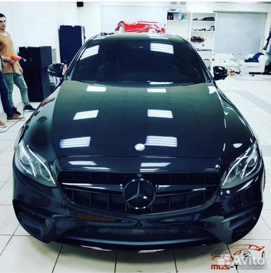 Передний бампер на Mercedes w213 в стиле 63s AMG